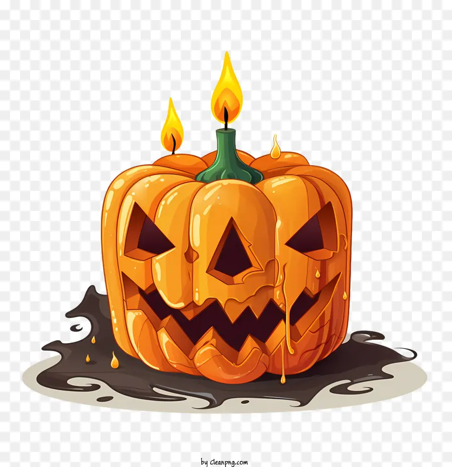 Jack O Lantern，Labu Halloween PNG