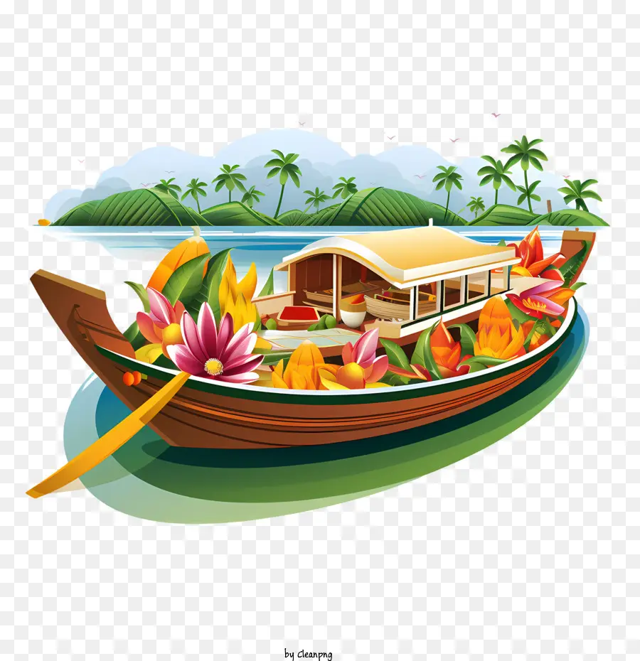 Perahu Onam，Houseboat PNG