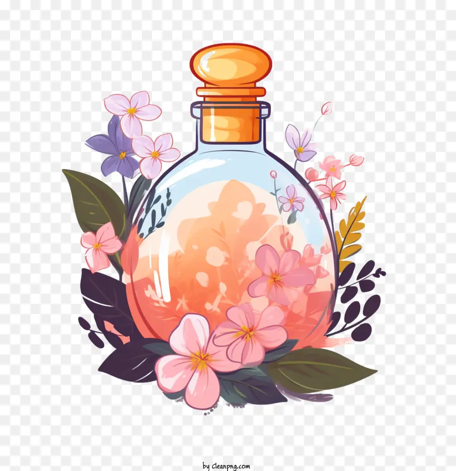 Botol Parfum，Bunga PNG