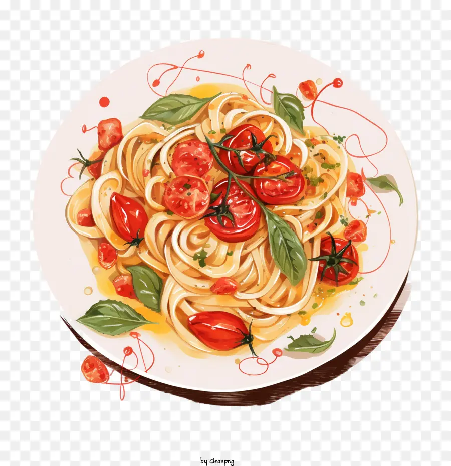 Hari Linguine Nasional，Pasta Dengan Tomat PNG