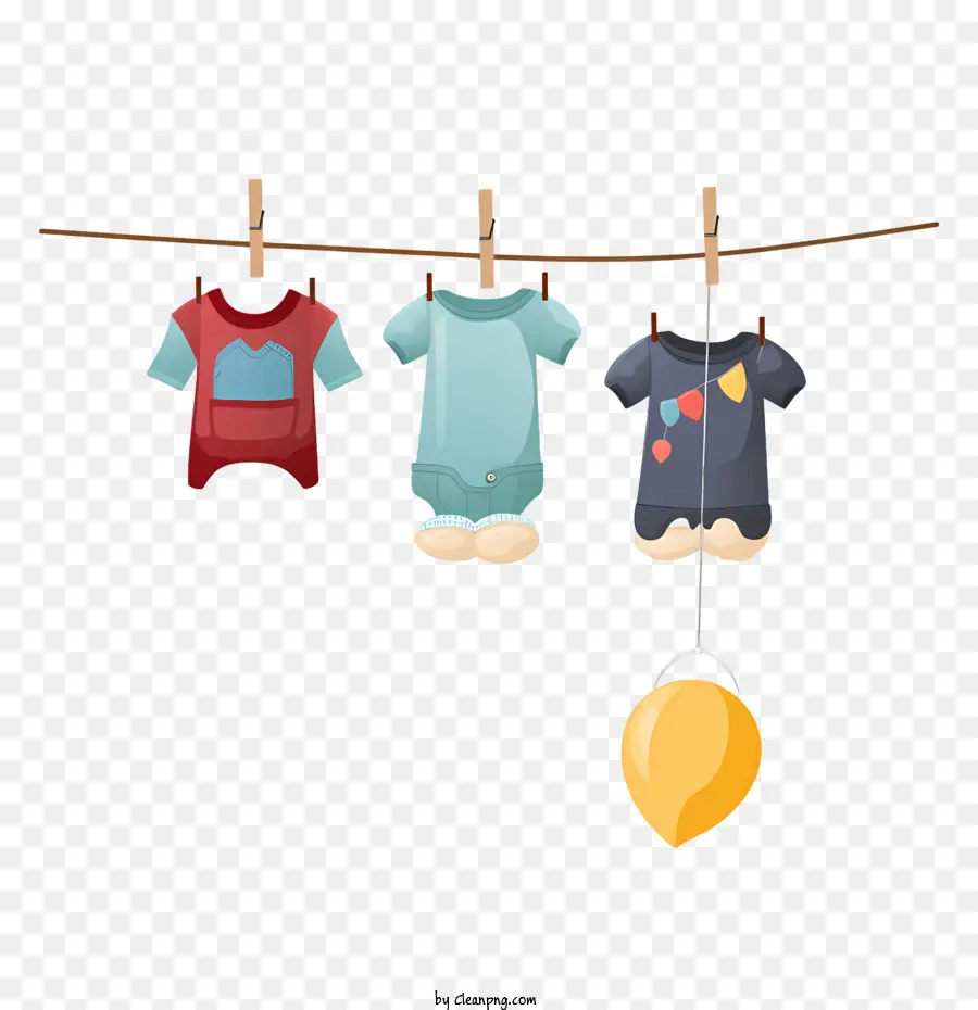 Menggantung Pakaian，Pakaian Bayi PNG