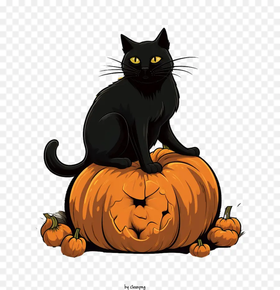 Halloween，Kucing Hitam PNG