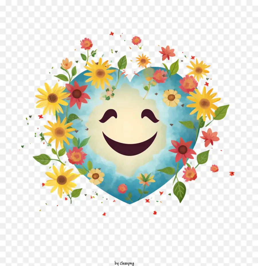 Dunia Tersenyum Hari，Bunga PNG