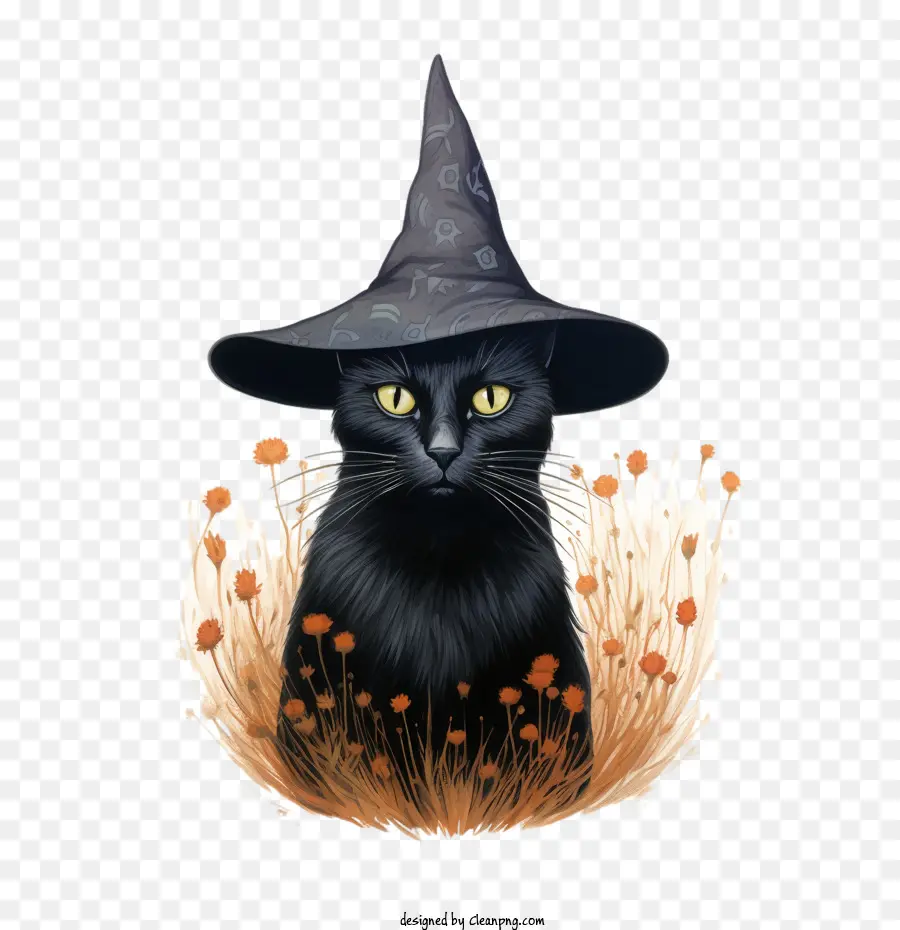 Hallowen，Kucing Hitam PNG