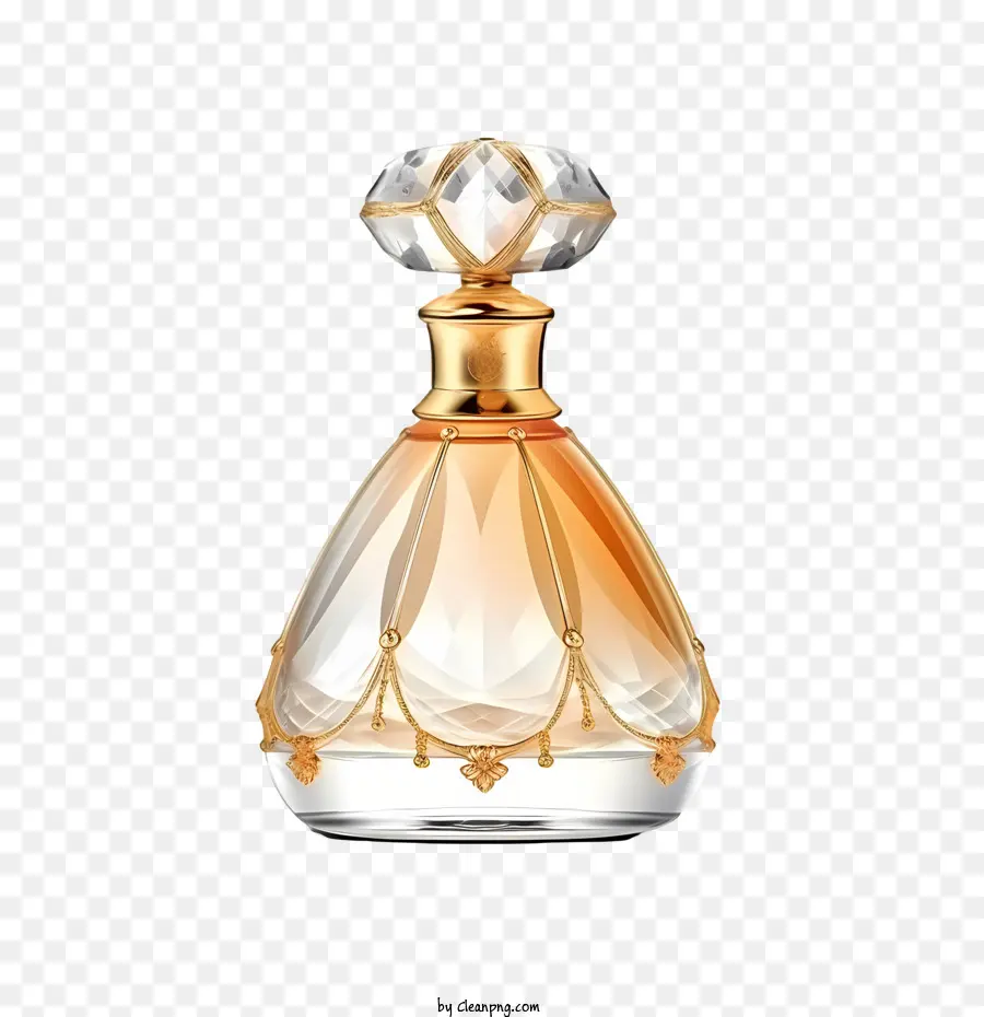 Botol Parfum，Emas PNG