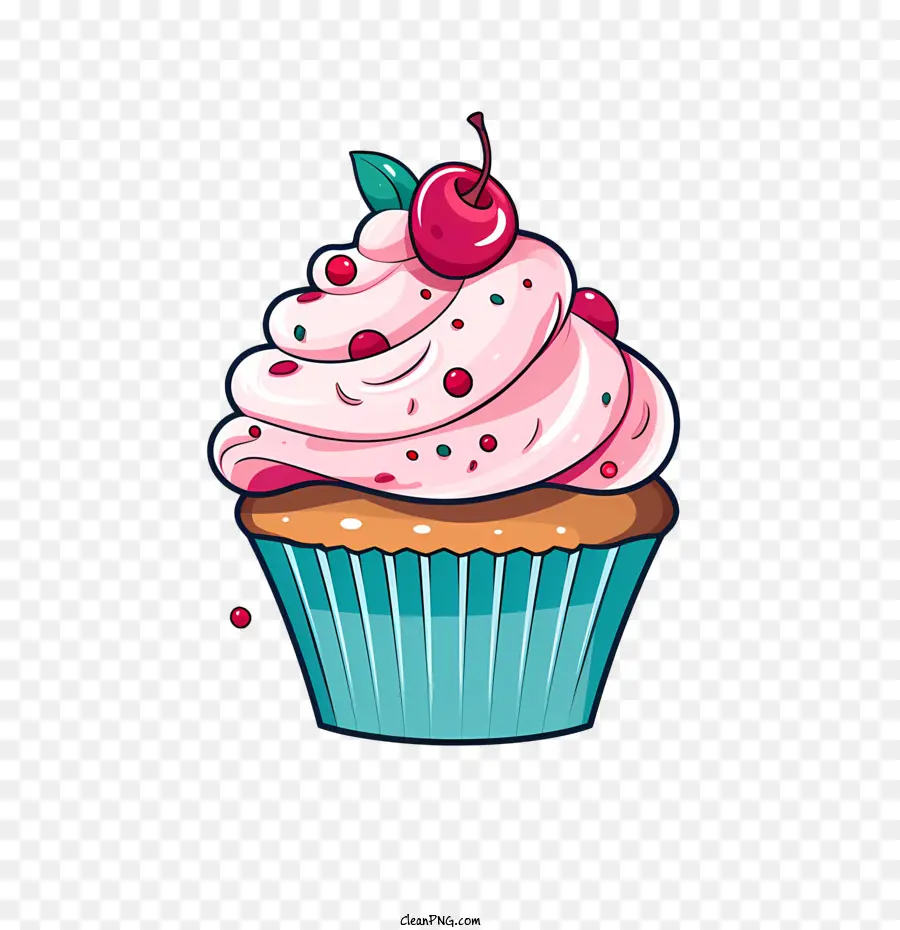 Hari Cupcake Nasional，Cupcake Dengan Ceri PNG