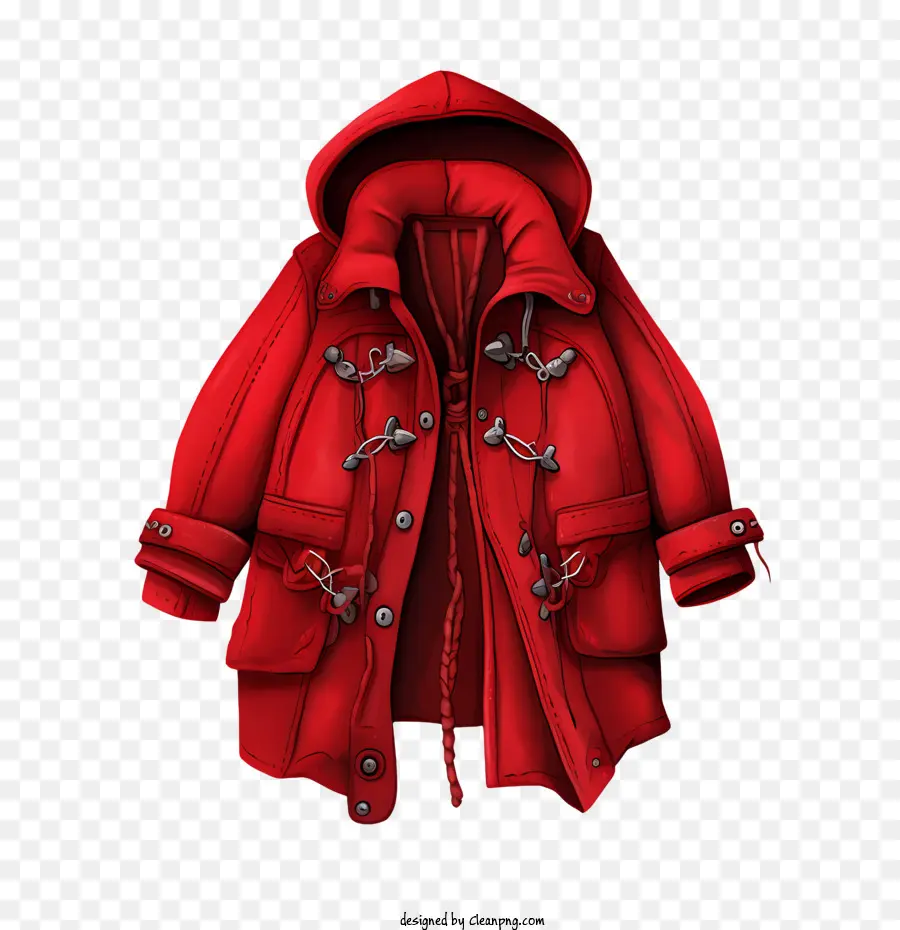 Mantel Musim Dingin，Merah PNG