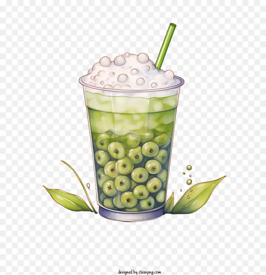 Teh Gelembung Matcha，Teh Gelembung PNG