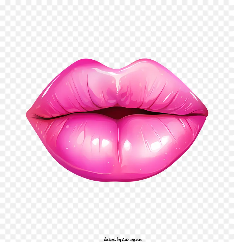 Bibir Merah Muda，Pink PNG