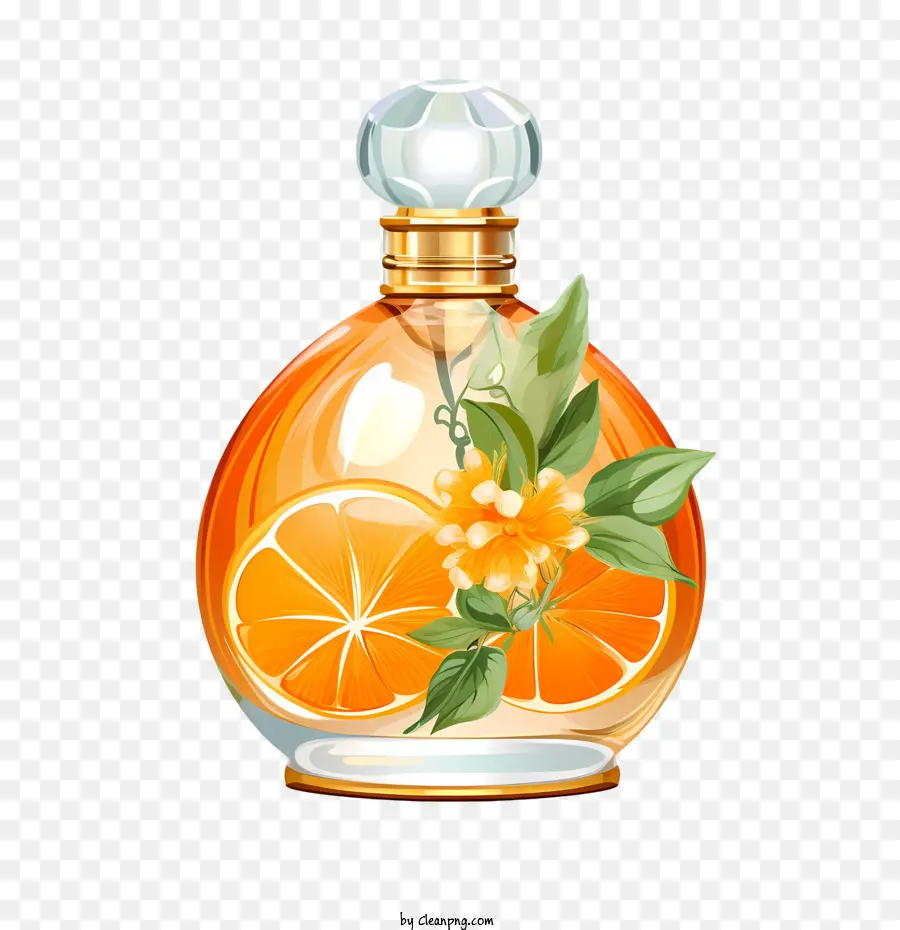 Botol Parfum，Aroma Oranye PNG