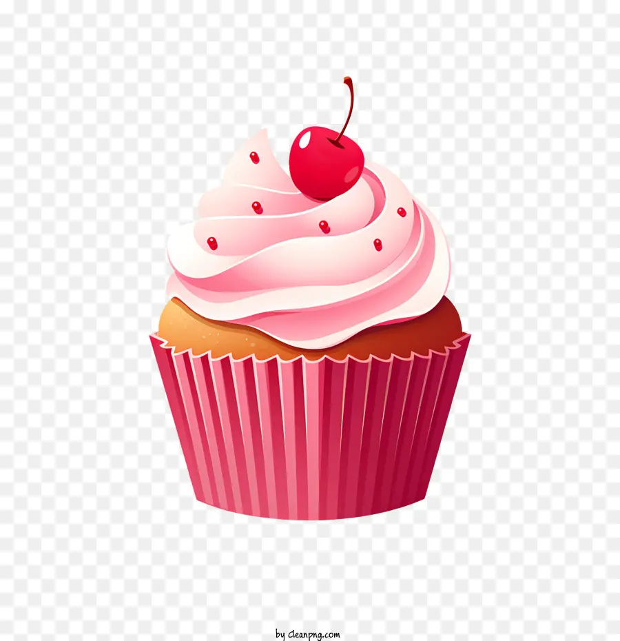 Hari Cupcake Nasional，Cupcake Dengan Ceri PNG