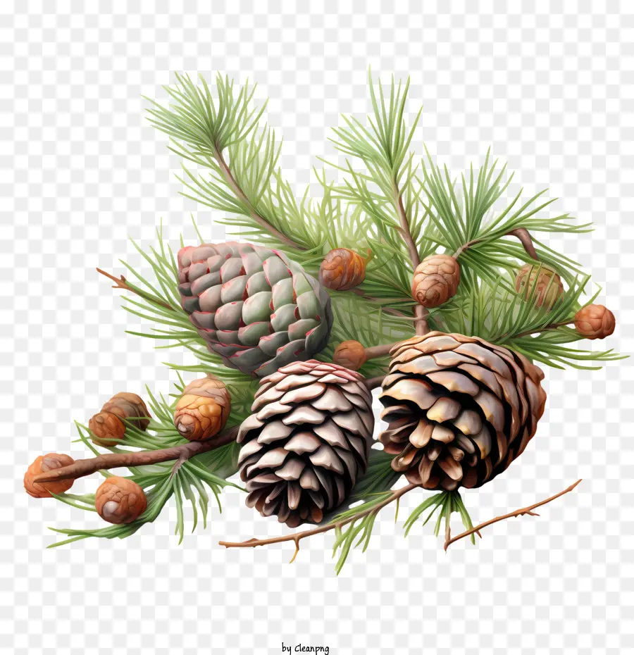 Biji Pinus，Kerucut Pinus PNG