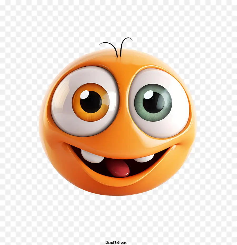 Emoji Wajah，Orange PNG