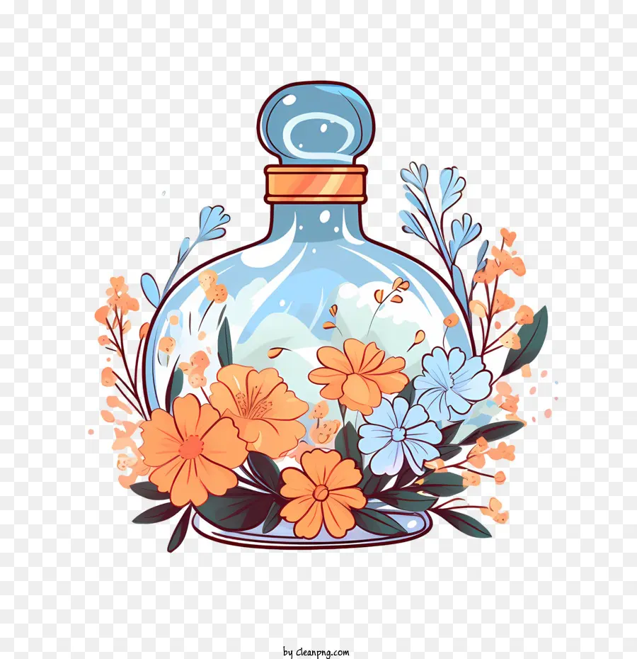 Botol Parfum，Botol Bunga PNG