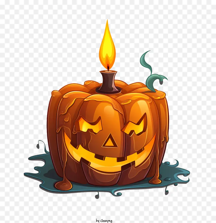 Jack O Lantern，Labu Halloween PNG