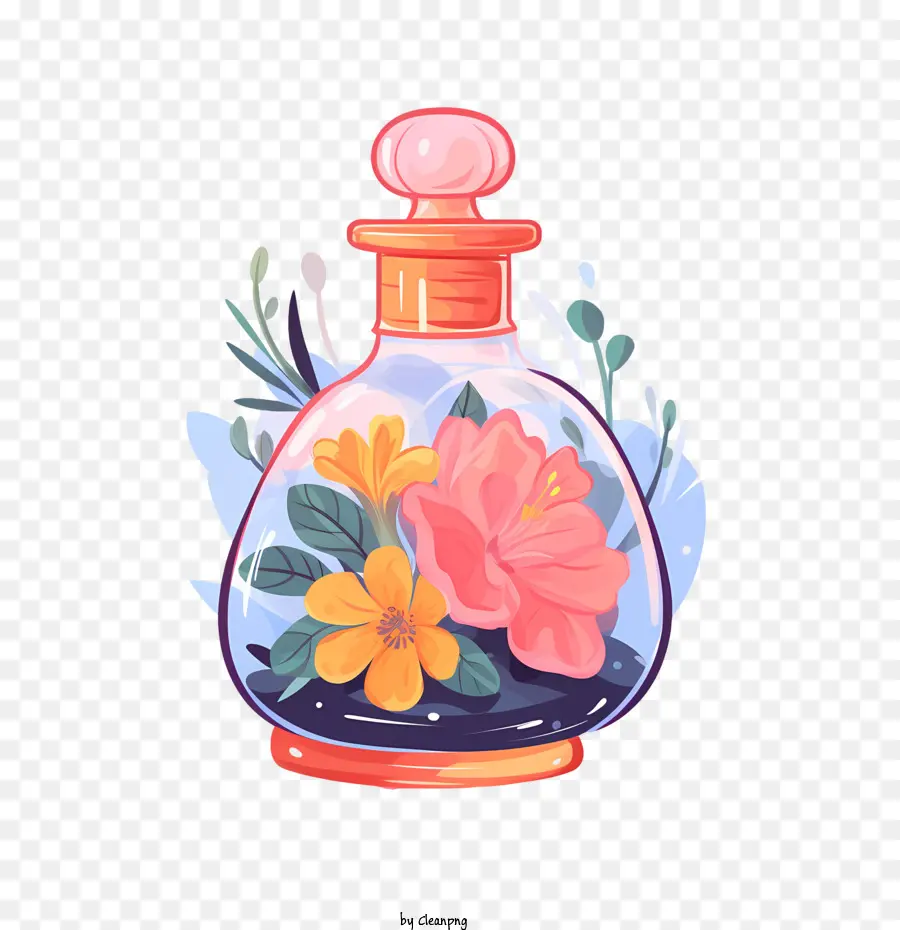 Botol Parfum，Botol Bunga PNG