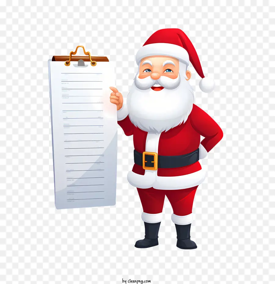 Santas List Day，Santa Claus PNG
