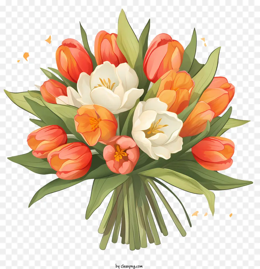 Karangan Bunga Tulip，Tulip PNG