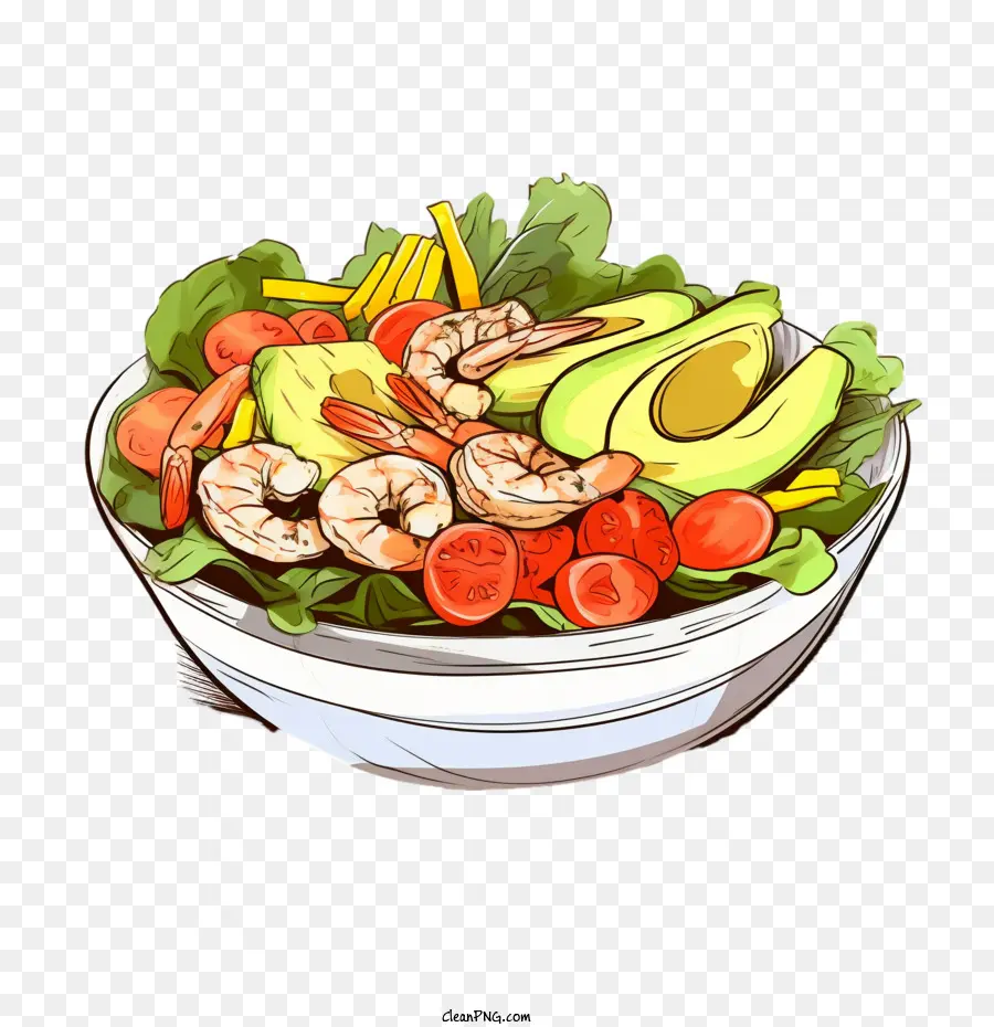 Salad，Udang PNG