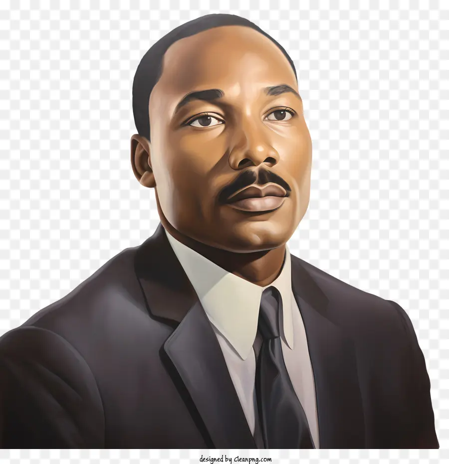 Martin Luther King，Hitam PNG