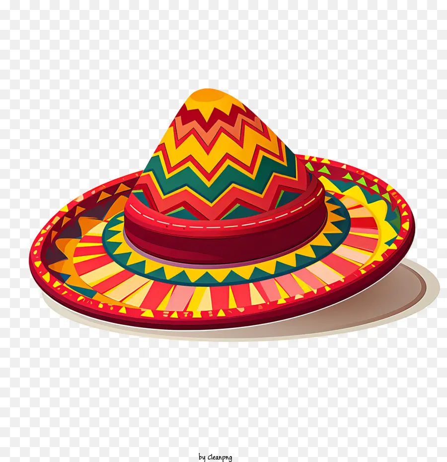 Sombrero Meksiko，Sombrero Berwarna Warni PNG