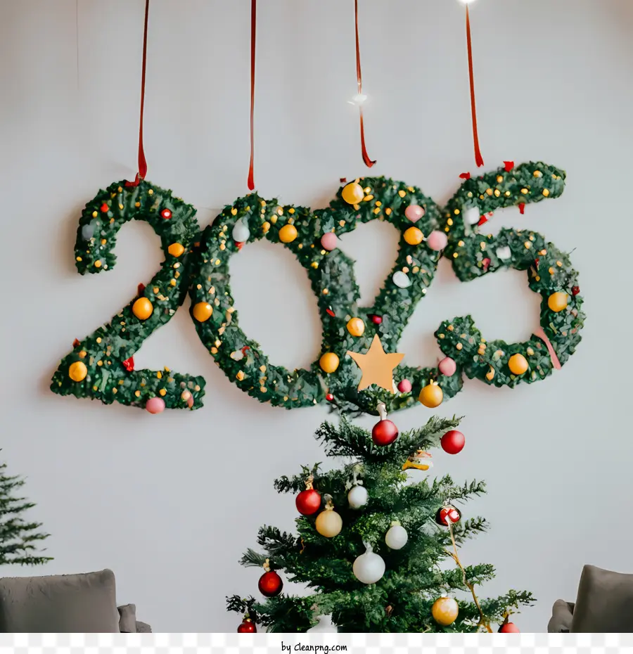 2025 Selamat Tahun Baru，Pohon Natal PNG
