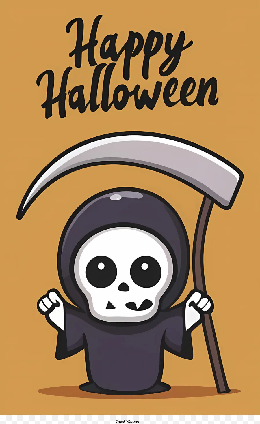 Selamat Halloween，Malaikat Maut Yang Lucu PNG