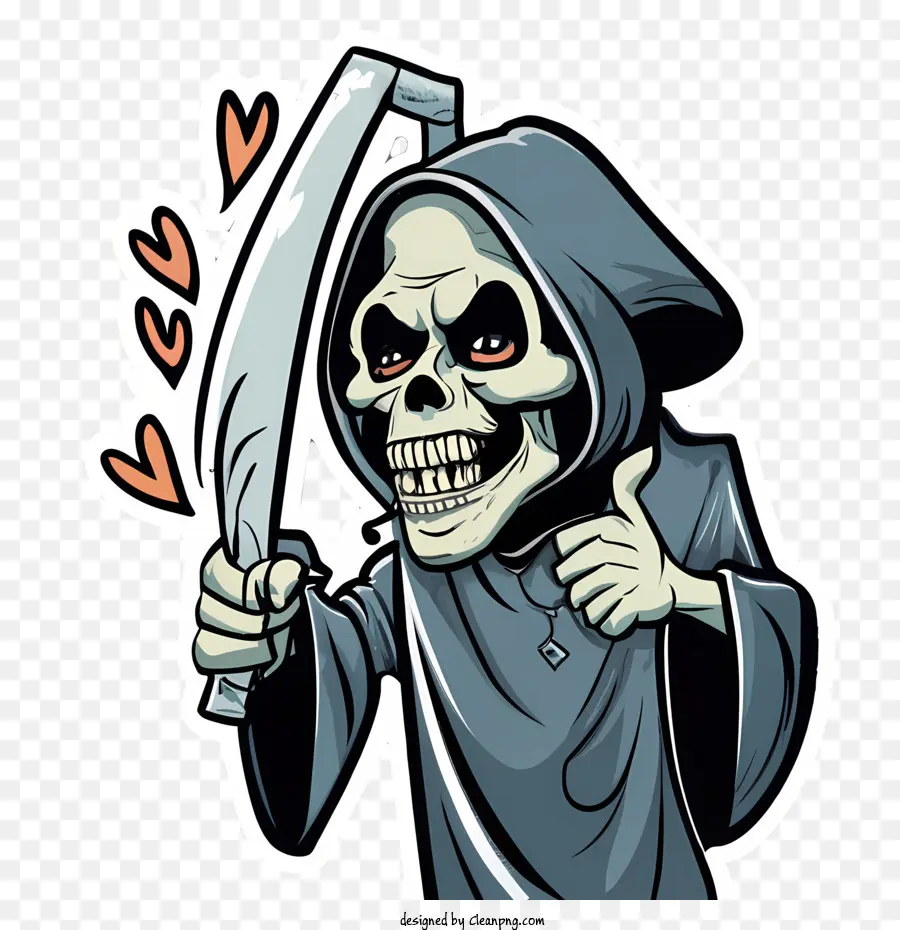 Selamat Hari Hallowen，Grim Reaper PNG