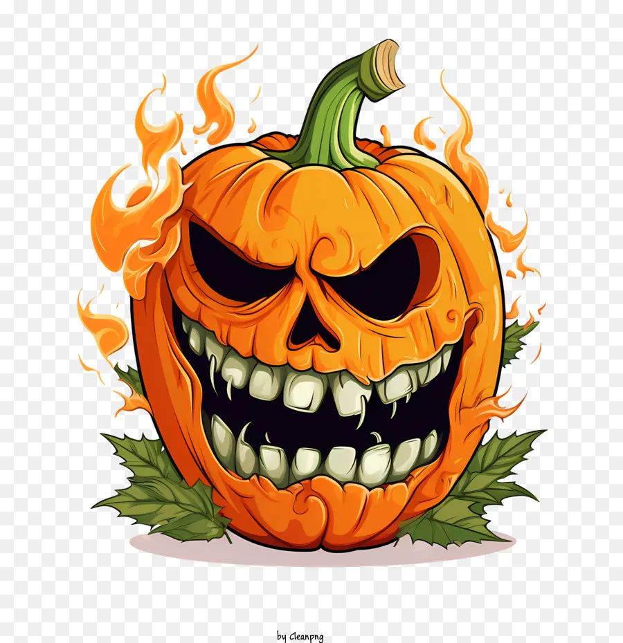 Jack O Lantern，Labu Marah PNG