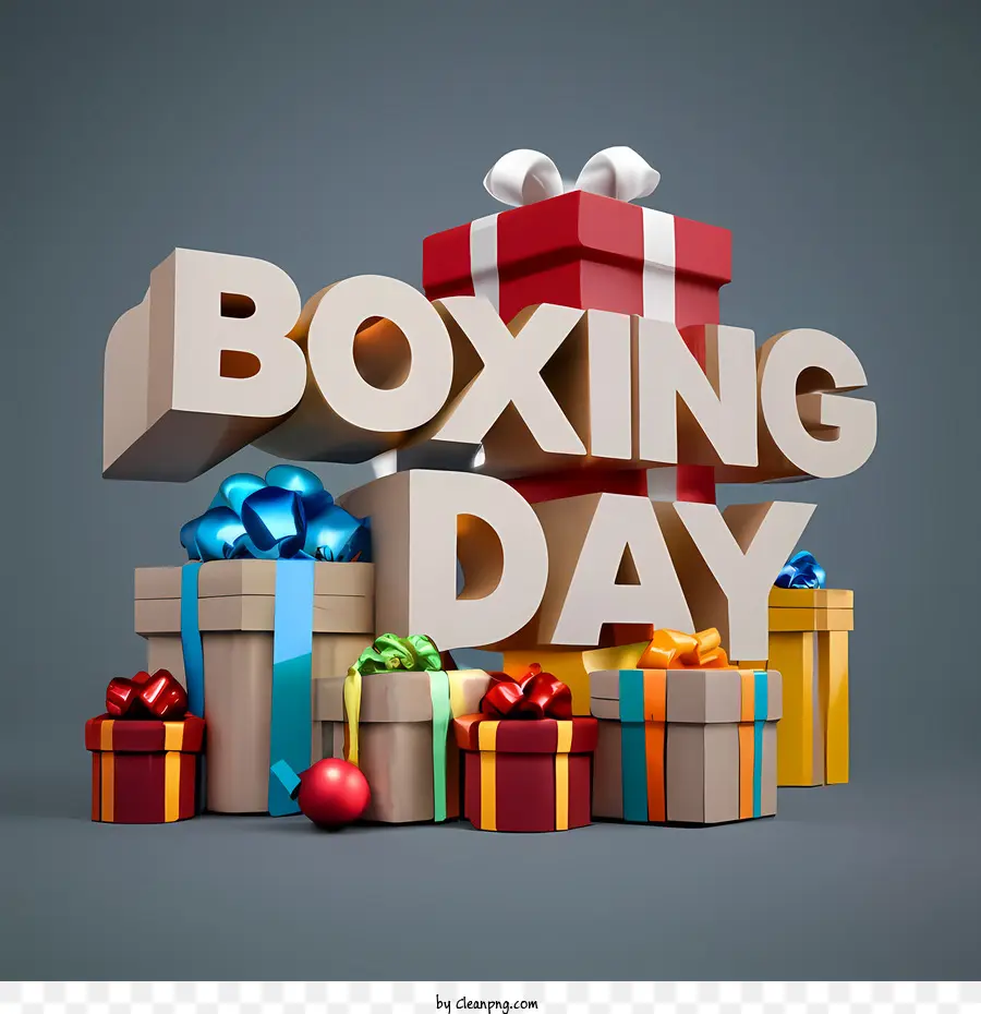 Boxing Day，Kotak Hadiah PNG