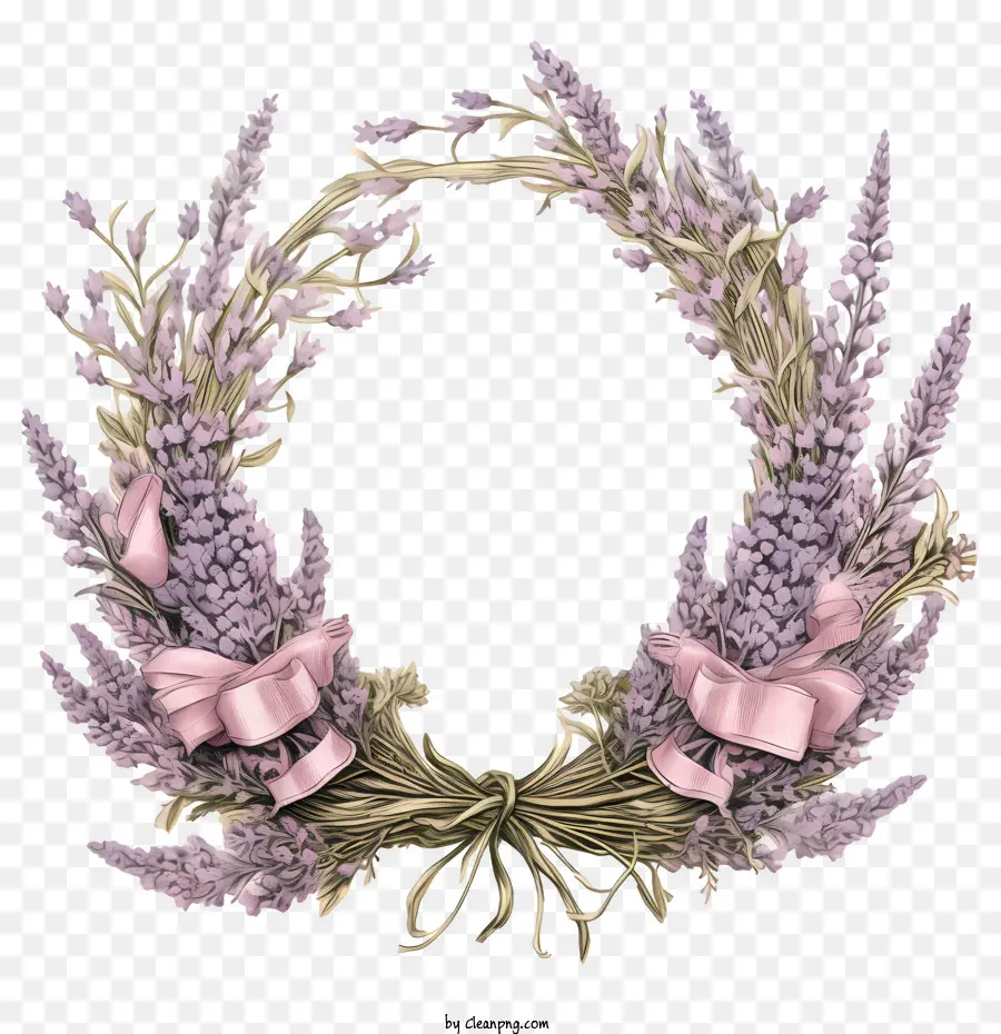 Karangan Bunga Lavender，Warna Lembayung Muda PNG