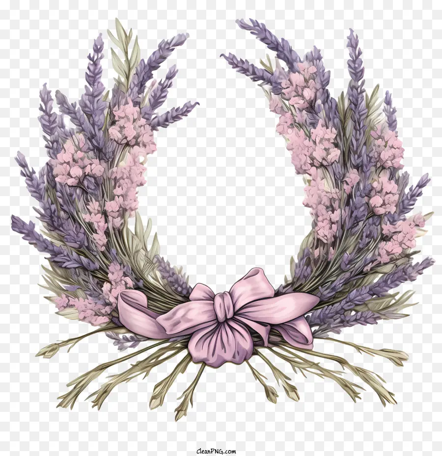 Karangan Bunga Lavender，Karangan Bunga PNG