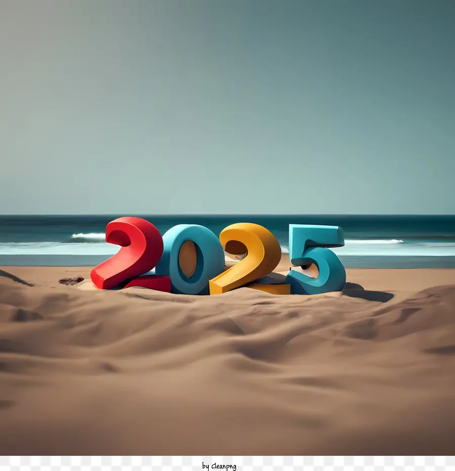 2025 Selamat Tahun Baru，2025 Word Art PNG