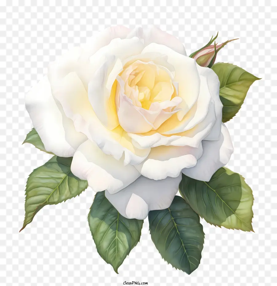 Bunga Mawar Putih，Mawar Putih PNG
