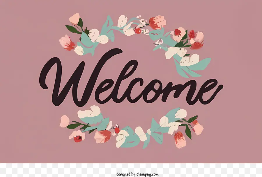Selamat Datang，Karangan Bunga PNG