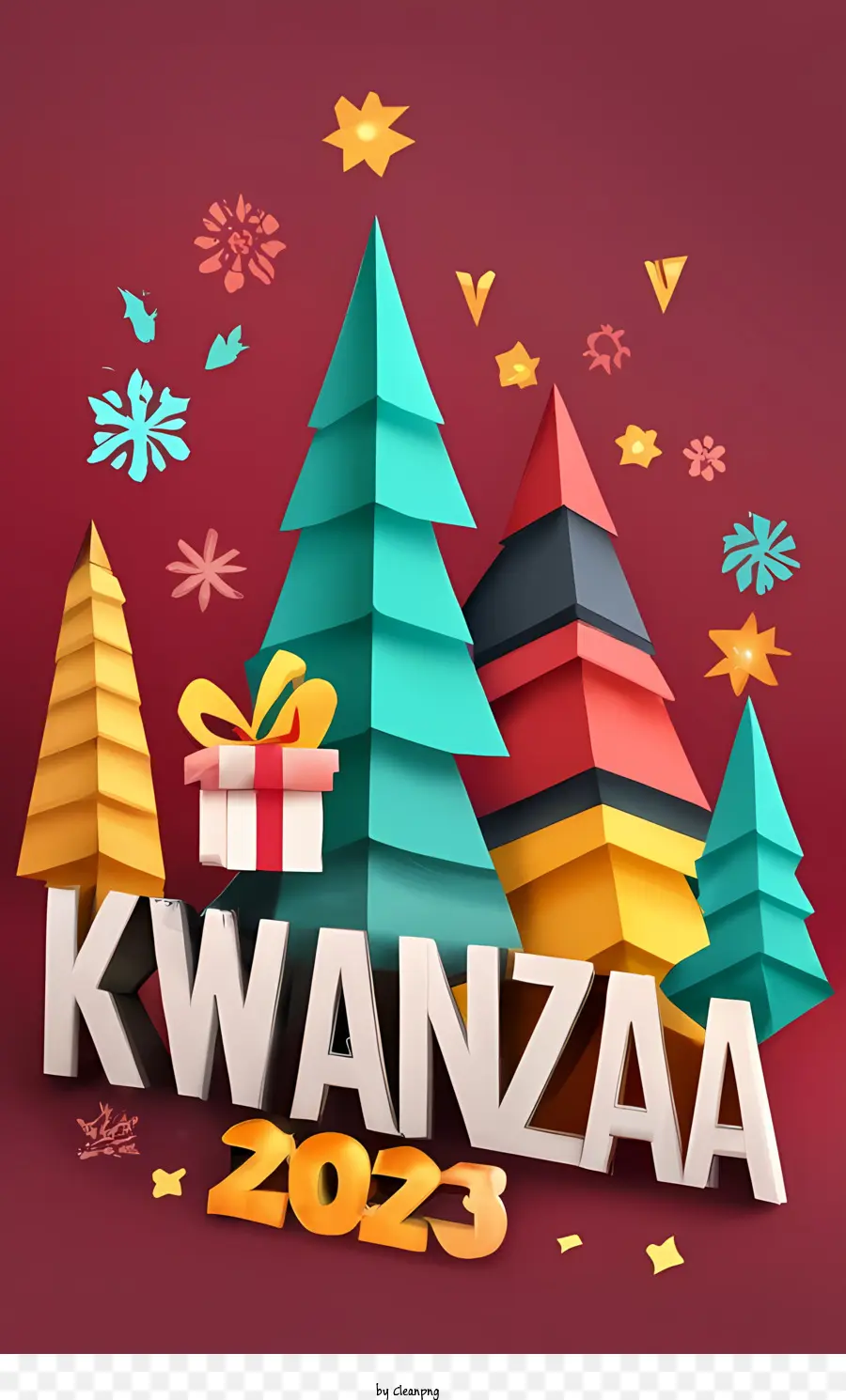 Selamat Kwanzaa，Pohon Natal PNG