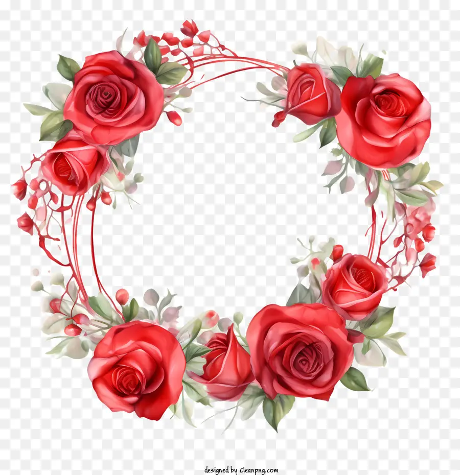 Karangan Bunga Mawar，Mawar Merah PNG