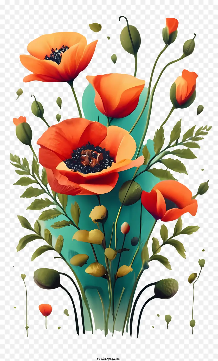 Poppy Bunga，Poppies PNG