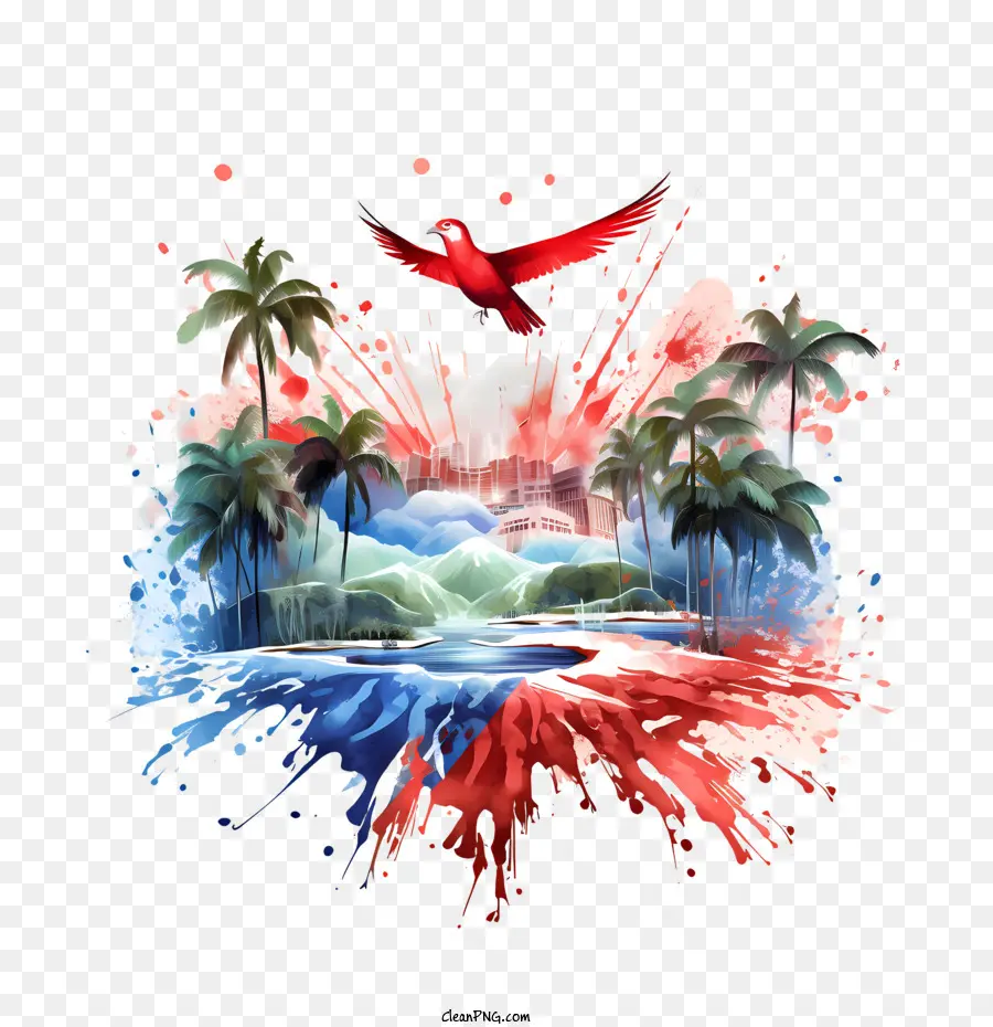 Hari Kemerdekaan Kosta Rika，Pohon Pohon Palem PNG