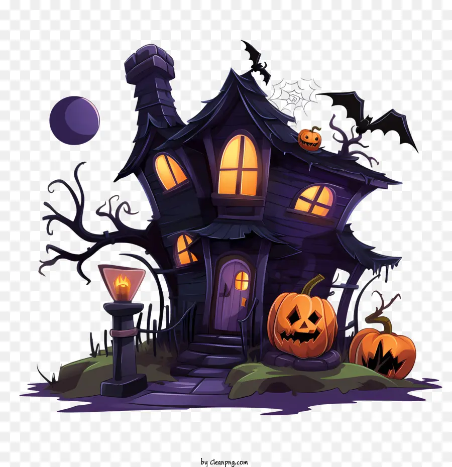 Rumah Halloween Berhantu，Rumah Halloween Yang Lucu PNG