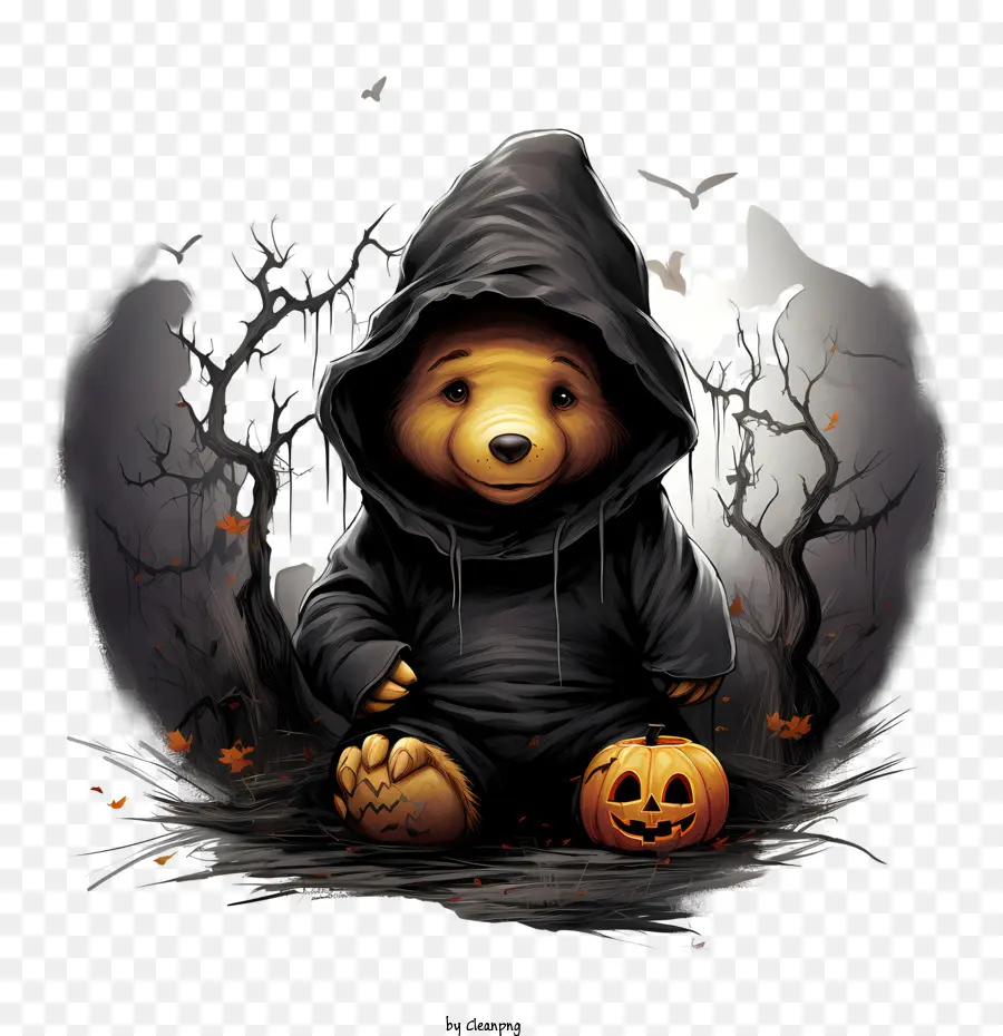 Halloween Beruang，Lucu PNG