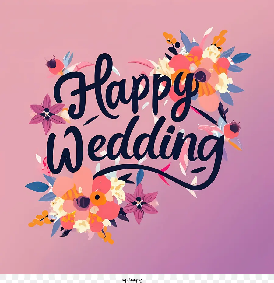 Pernikahan，Desain Bunga PNG