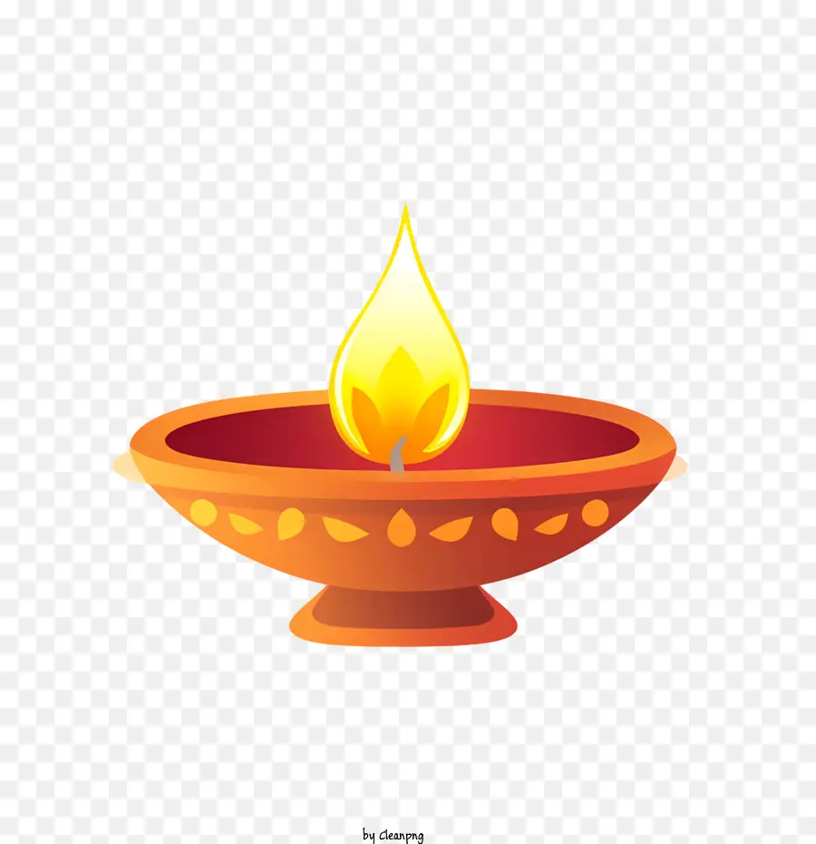 Diwali Lampu，Diya PNG