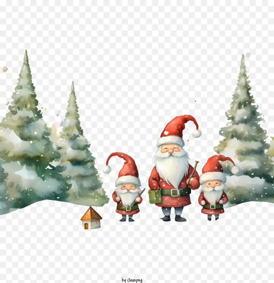 Hari Kartu Natal，Santa Claus PNG