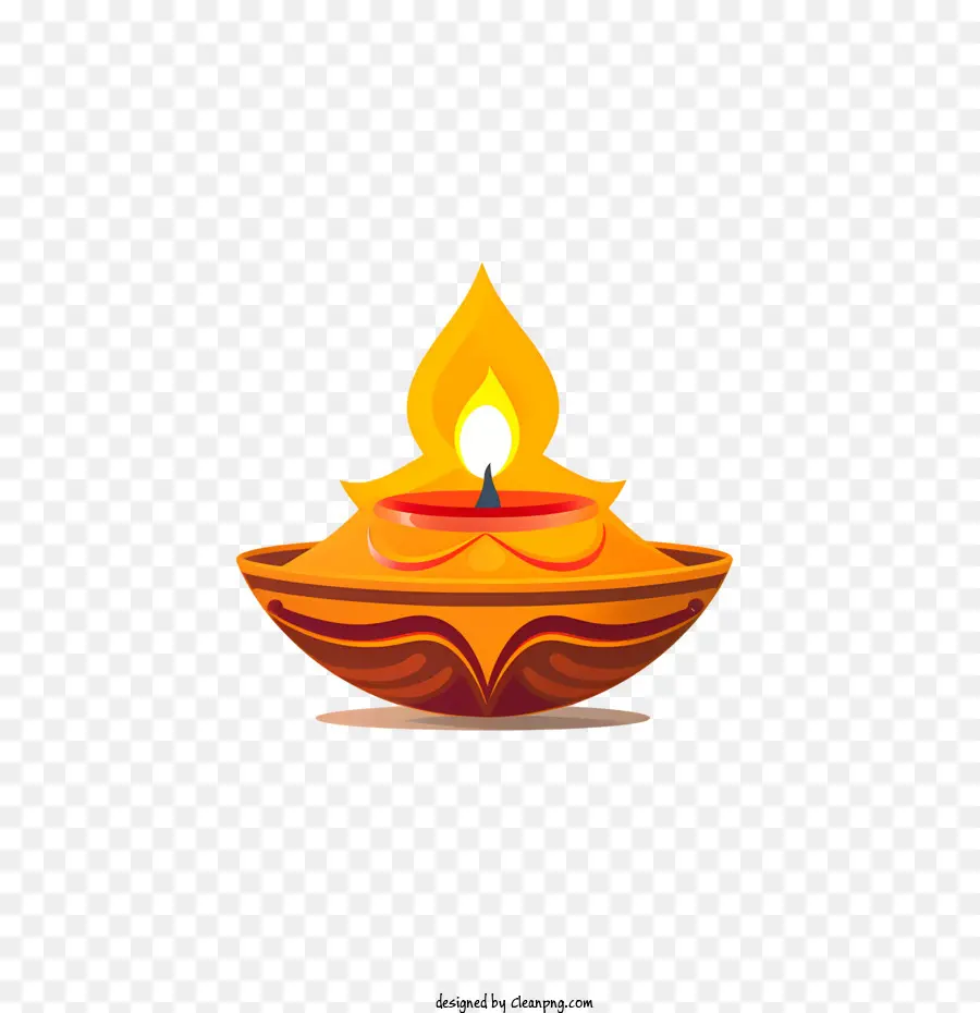 Diwali Lampu，Diyas PNG