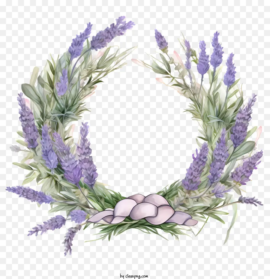 Karangan Bunga Lavender，Warna Lembayung Muda PNG