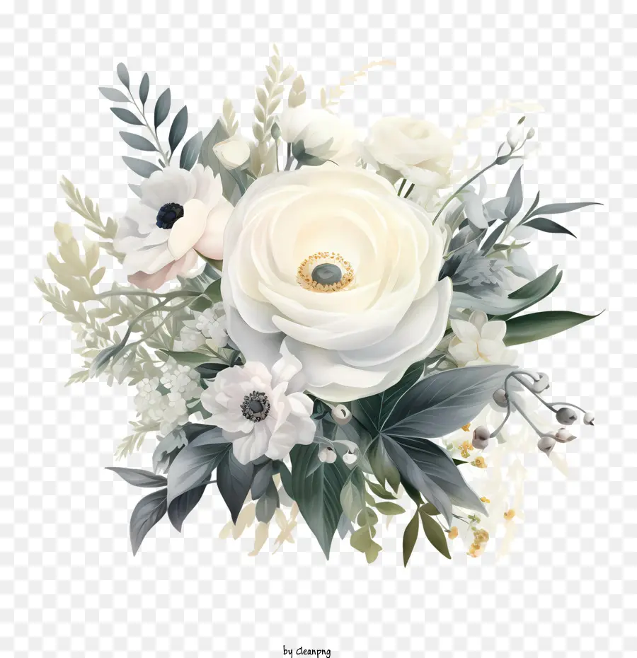 Seni Bunga Pernikahan，Bunga Putih PNG