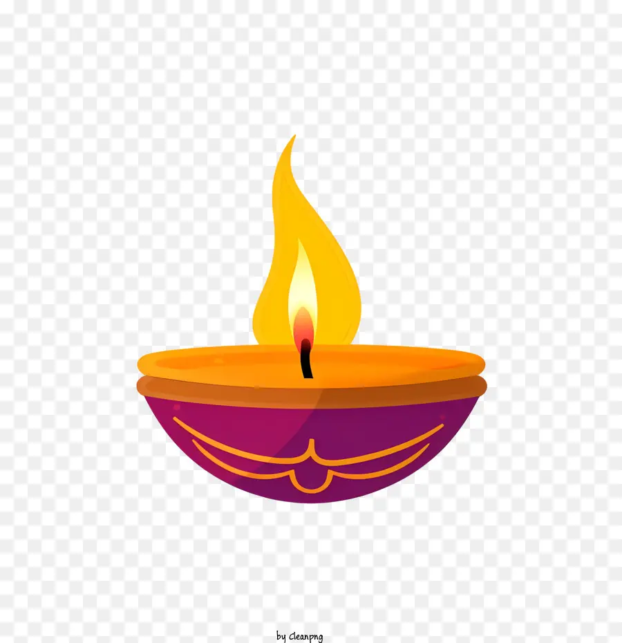 Diwali Lampu，Diya PNG
