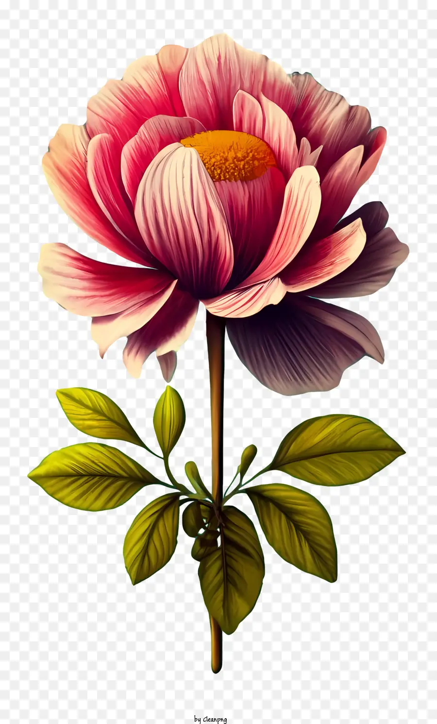 Rose Antik，Bunga Merah Muda PNG