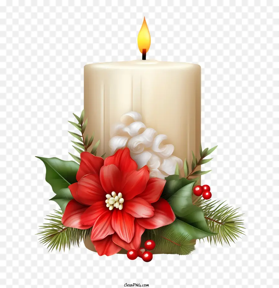 Lilin Natal，Lilin Putih PNG